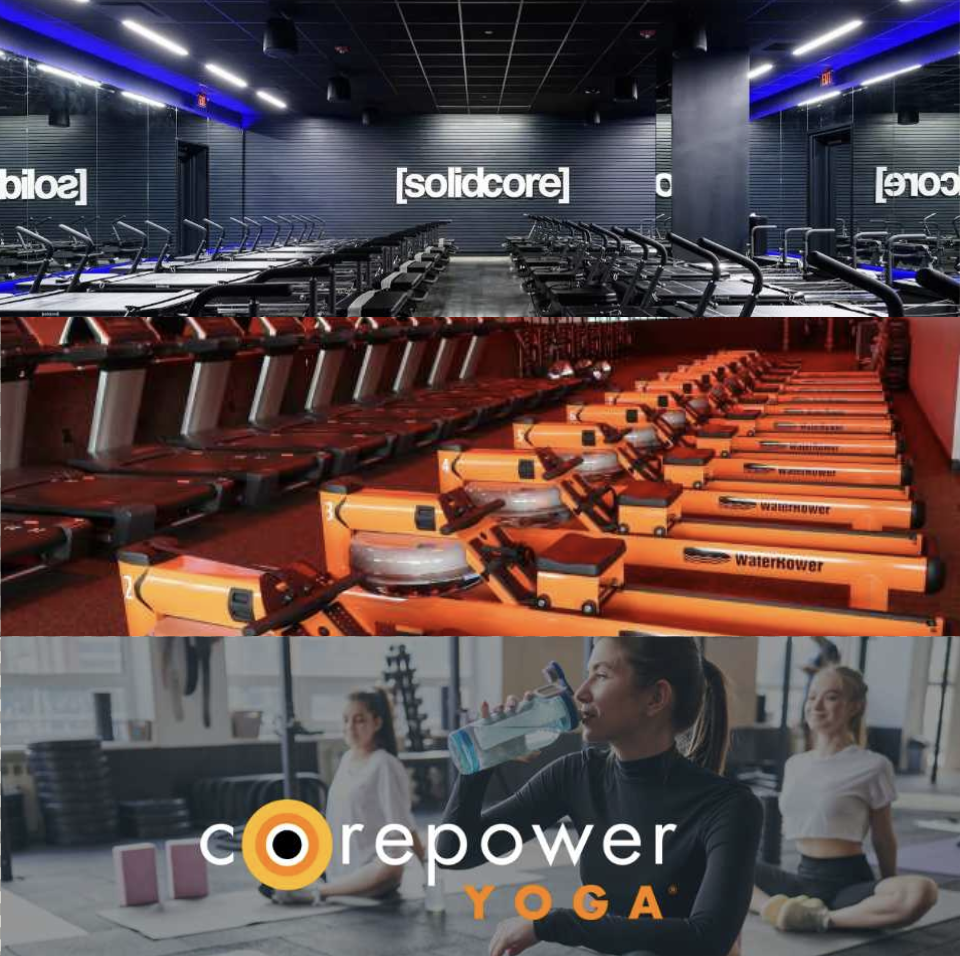 Images courtesy of OTF, Corepower, and Solidcore